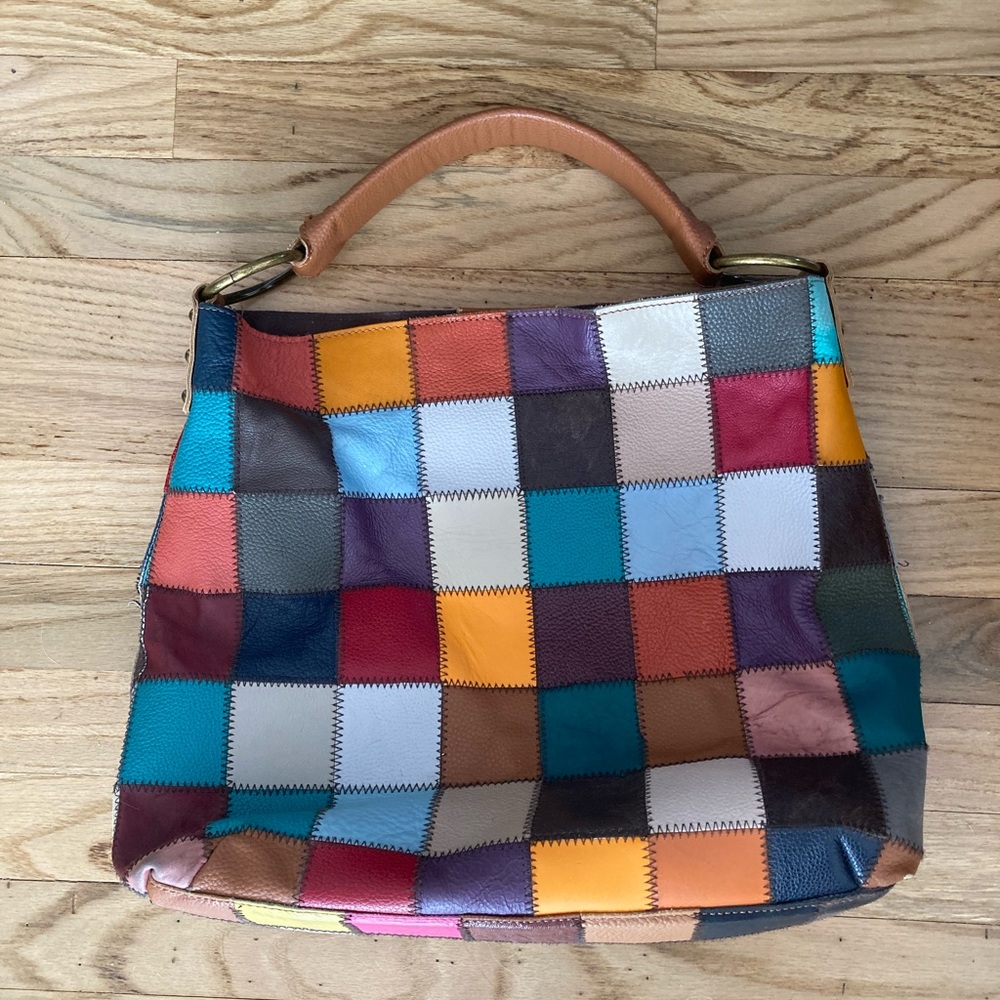 Stella & Max Multicolor Patchwork Hobo Bag